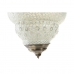 Loftslampe DKD Home Decor Krystal Metal Hvid 25 W (23 x 23 x 33 cm)