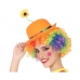 Klaunský klobouk Oranžový
