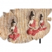 Decorative Figure DKD Home Decor 38 x 6 x 29,5 cm Red Buddha Green Oriental (2 Units)