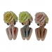 Dekoratív Figura DKD Home Decor 14,5 x 11,5 x 28,7 cm Hölgy Többszínű (3 egység)