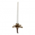 Candleholder DKD Home Decor 8424001705771 Flower 1 x 0,1 x 32 cm Aluminium Bicoloured