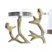 Candle Holder DKD Home Decor Crystal Golden Aluminium Birds (29 x 15 x 48 cm)
