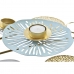 Kandelaaber DKD Home Decor Peegel Kuldne Metall Mündiroheline Waterlily (54 x 33 x 8 cm)