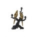Candle Holder DKD Home Decor Black Golden Resin Parrot Tropical 22,5 x 13 x 29,5 cm