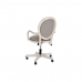 Chaise de Bureau DKD Home Decor Blanc Gris clair 52 x 50 x 88 cm