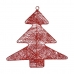 Weihnachtsschmuck Rot Metall Weihnachtsbaum 36,7 x 0,2 x 37,5 cm