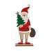 Декоративна фигурка Дядо Коледа 5 x 30 x 15 cm Червен Дървен Кафяв Бял Зелен