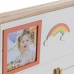 Tablou Ramă Foto cu Clipsuri DKD Home Decor Lemn MDF Infantil Curcubeu 42 x 2 x 32 cm (2 Unități)