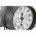 Настольные часы DKD Home Decor 26 x 21 x 15 cm Lidmašīna Stikls Pelēks Zaļš Dzelzs (2 gb.)