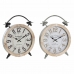 настолен часовник DKD Home Decor 41 x 6,5 x 52,5 cm Kristály Természetes Fekete Szürke Vas Vintage Fa MDF (2 egység)
