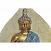Figura Decorativa DKD Home Decor Azul Vermelho Laranja Dourado Buda Oriental 15,5 x 5 x 20,7 cm (3 Peças)