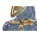 Dekoratyvinė figūrėlė DKD Home Decor 24 x 12 x 34 cm Mėlyna Auksinis Ruda Buda Rytietiškas (2 vnt.)