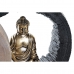 Decoratieve figuren DKD Home Decor Zwart Gouden Boeddha Orientaals 20,8 x 6 x 18,5 cm (2 Stuks)