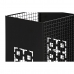 Paragüero DKD Home Decor 19 x 19 x 47,5 cm Negro Gris Metal Loft (2 Unidades)