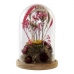 Dekoratyvinė figūrėlė DKD Home Decor Stiklas Gėlės Medžio MDF (17 x 17 x 26 cm)