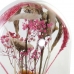 Декоративная фигура DKD Home Decor Стеклянный Цветы Деревянный MDF (17 x 17 x 26 cm)