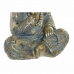 Figura Decorativa DKD Home Decor Azul Multicolor Dourado Monge Oriental 17 x 13,6 x 21,8 cm