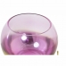 Castiçais DKD Home Decor 8424001830619 Cor de Rosa Dourado Metal Cristal 19 x 19 x 20,5 cm