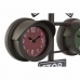 Stolní hodiny DKD Home Decor Negru Geam Fier (36 x 22 x 52 cm)