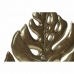 Декоративна фигурка DKD Home Decor 25,5 x 6 x 34 cm Черен Златен Тропически Лист на растение