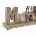 Figură Decorativă DKD Home Decor Mr & Mrs Argintiu Aluminiu (51 x 7,5 x 28 cm)