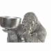 Dekorativ Figur DKD Home Decor Sølv Harpiks Gorilla (32 x 26,5 x 36 cm)