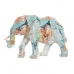 Prydnadsfigur DKD Home Decor Elefant Harts Multicolour (37,5 x 17,5 x 26 cm)