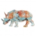 Figurine Décorative DKD Home Decor 34 x 12,5 x 16,5 cm Multicouleur Rhinocéros Moderne
