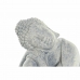 Figurine Décorative DKD Home Decor Gris Gris clair Buda Oriental 18 x 14 x 23 cm