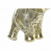 Dekoratív Figura DKD Home Decor Aranysàrga Elefánt Gyarmati 19 x 8 x 18 cm