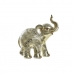 Figura Decorativa DKD Home Decor 24 x 10 x 24 cm Elefante Dourado Colonial