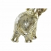 Figura Decorativa DKD Home Decor 24 x 10 x 24 cm Elefante Dourado Colonial