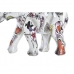 Decorative Figure DKD Home Decor White Multicolour Elephant Colonial 11 x 5 x 9 cm