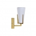Nástěnná lampa DKD Home Decor 25W Zlatá Kov Polyester Bílý 220 V (12 x 14 x 25 cm)