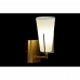 Nástenná lampa DKD Home Decor 25W Zlatá Kov Polyester Biela 220 V (12 x 14 x 25 cm)