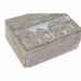 Dekoratiivsete karpide komplekt DKD Home Decor Elevant Valge Mangopuit 18 x 13 x 8 cm (2 Ühikut)