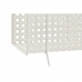 Magazine rack DKD Home Decor Natural Metal White wicker (36,5 x 15 x 41 cm)