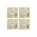 Set de Sushi DKD Home Decor Bambú Gres Blanco Oriental 14,5 x 14,5 x 31 cm (16 Piezas)