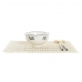 Sushi-Set DKD Home Decor Bambus Steingut Weiß Orientalisch 14,5 x 14,5 x 31 cm (16 Stücke)