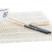 Set de Sushi DKD Home Decor Bambú Gres Blanco Oriental 14,5 x 14,5 x 31 cm (16 Piezas)