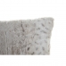 Cushion DKD Home Decor White Beige Squared Animal Alpino Jungle 45 x 10 x 45 cm