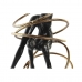 Decoratieve figuren DKD Home Decor Zwart Gouden Metaal Hars Modern (17 x 14 x 42,5 cm)