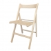 Polstrovaná Skládací židle Béžový bukové dřevo (79 x 42,5 x 47,5 cm)