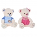 Urso de Peluche DKD Home Decor Bege Azul Cor de Rosa Infantil Urso 25 x 25 x 50 cm (2 Unidades)