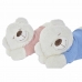 Плюшевый медвежонок DKD Home Decor 70 x 30 x 30 cm Синий Розовый Белый Детский (2 штук)