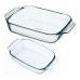 Set of Oven Dishes Pyrex Classic Transparent Glass (2 pcs)