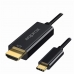 Cable USB C a HDMI approx! APPC52 Negro Ultra HD 4K