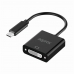 Adapter USB C naar DVI approx! APPC51 Zwart