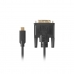 USB C to DVI-DCable Lanberg CA-CMDV-10CU-0030-BK 3 m Black