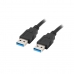 USB-kábel Lanberg CA-USBA-30CU-0005-BK 500 cm